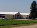 View of farm from strawberry field